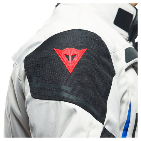 Splugen 3L D-Dry Textile Motorcycle Jacket Grey Blue Black | Waterproof Touring Riding Jacket