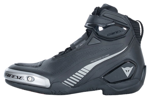 Dainese Superya Motorcycle Shoes — Black Anthracite Sports Boots with Racing Style, Magnesium Protection, and Breathable Comfort