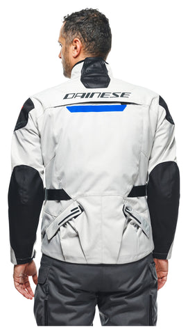 Splugen 3L D-Dry Textile Motorcycle Jacket Grey Blue Black | Waterproof Touring Riding Jacket