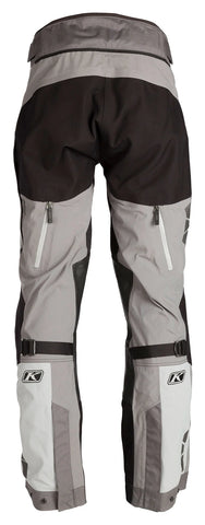 Klim Latitude Motorcycle Textile Trousers — Grey/Black Adventure Touring Pants with Gore-Tex Waterproof Protection, CE Armor, and All-Weather Comfort