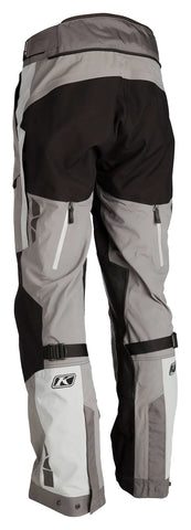Klim Latitude Motorcycle Textile Trousers — Grey/Black Adventure Touring Pants with Gore-Tex Waterproof Protection, CE Armor, and All-Weather Comfort