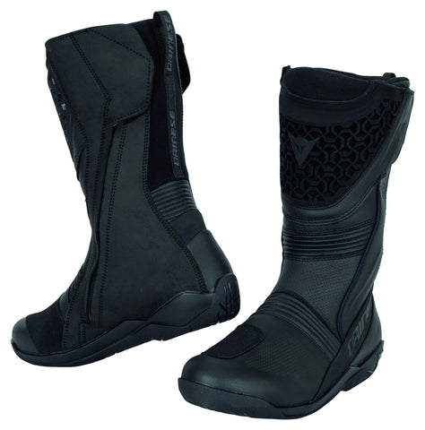 Dainese Fulcrum 3 GTX Motorcycle Boots — Black Leather Touring Boots with Gore-Tex Waterproof Protection, Groundtrax Grip, and All-Season Comfort