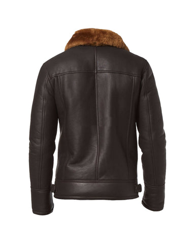Men’s Eric Aviator Bomber Leather Jacket – Premium Heritage Flight Jacket