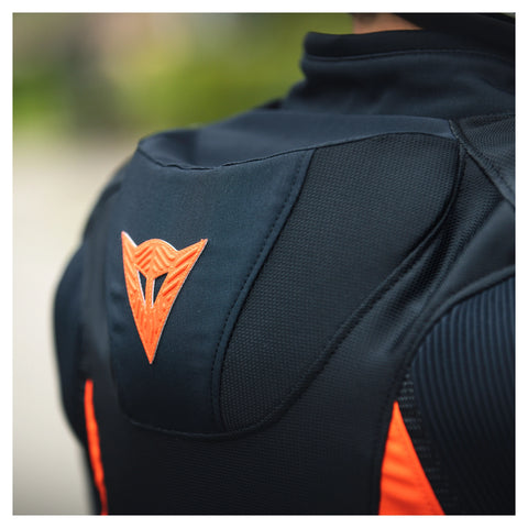 Super Rider 2 Absøluteshell — Black, Grey & Red Textile Jacket, Waterproof Riding Jacket, Sport-Touring Style