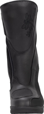 Daytona Lady Evoque GTX Motorcycle Boots — Women’s Black Leather Touring Boots with Gore-Tex Waterproof Protection, Elevated Heel, and Premium Comfort