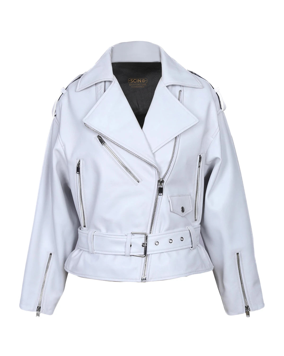 Women’s Elanor Biker Leather Jacket – Refined Slim-Fit Urban Moto Jacket