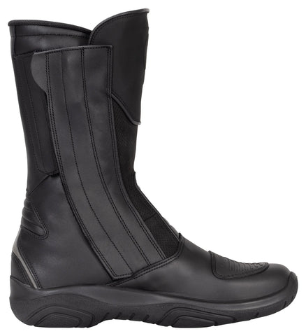 Daytona VXR-10 GTX Motorcycle Boots — Black Leather Sport Riding Boots with Gore-Tex Waterproof Protection, Ankle Support, and Touring Comfort