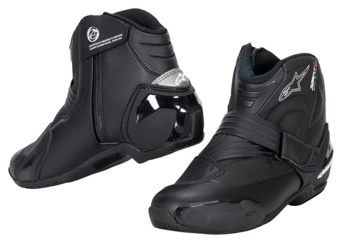 Alpinestars SMX-1 R V2 Motorcycle Boots — Low-Cut Sport Riding Boots with Microfiber Construction, TPU Protection, and Secure Street Performance