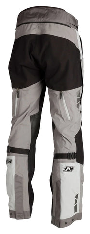 Klim Latitude Motorcycle Textile Trousers — Grey/Black Adventure Touring Pants with Gore-Tex Waterproof Protection, CE Armor, and All-Weather Comfort