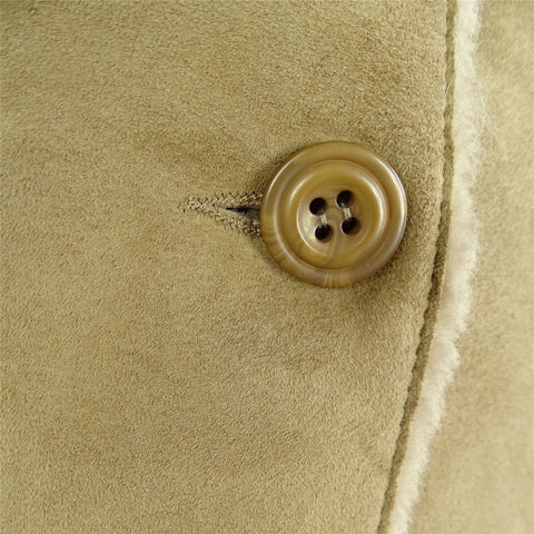 Women’s Luxury Toscana Sheepskin 3/4 Coat – Real Suede & Beaver Shearling Jacket (Copy)