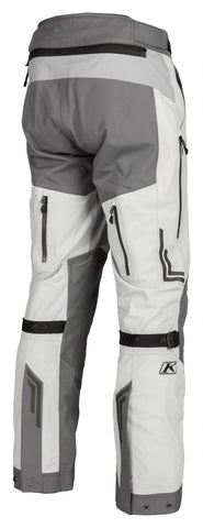 Men’s Waterproof Motorcycle Textile Trousers Grey White | Touring & Adventure Riding Pants