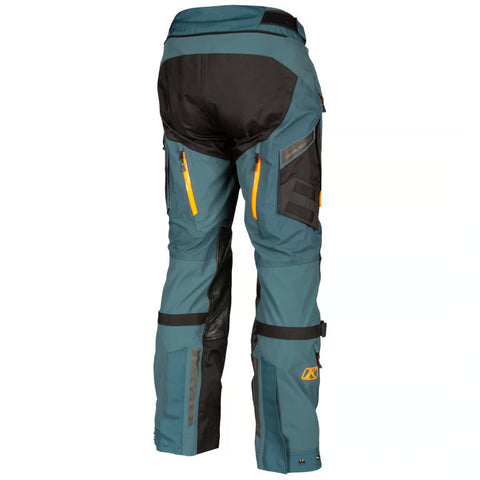 Klim Badlands Pro Pants Petrol / Strike Orange Men’s Adventure Motorcycle Trousers – GORE-TEX Waterproof CE Level 2 Touring Pants