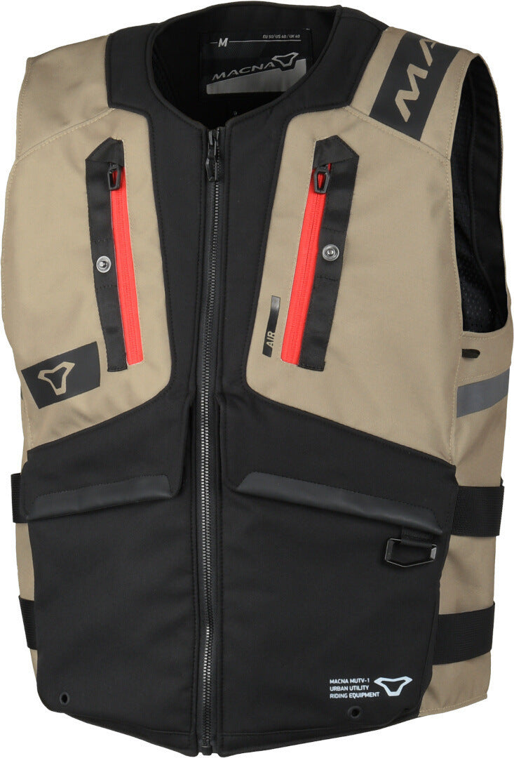 Macna MUTV-1 Motorcycle Vest Men's Textile Riding Vest Lightweight Touring Adventure Vest