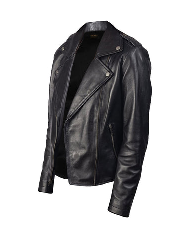 Women’s Teresa Biker Leather Jacket – Premium Slim-Fit Asymmetric Moto Jacket