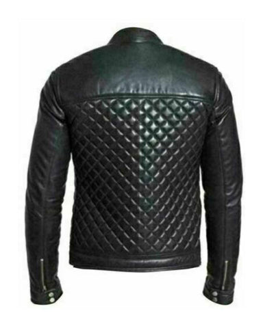 "Lucca" Men’s Genuine Leather Cafe Racer Jacket