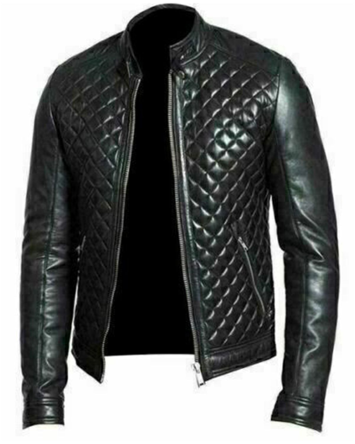 "Lucca" Men’s Genuine Leather Cafe Racer Jacket