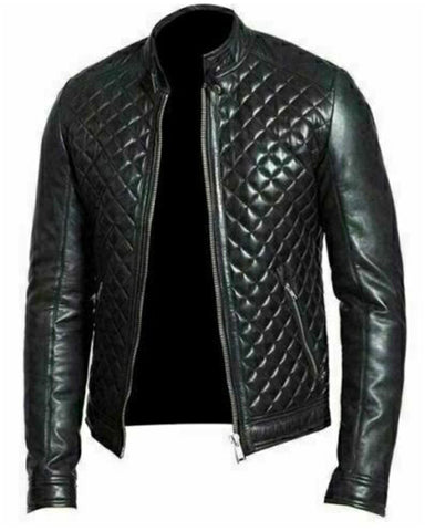"Lucca" Men’s Genuine Leather Cafe Racer Jacket