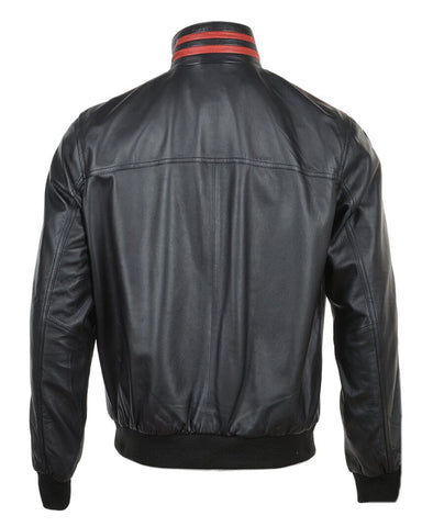Men’s Bravo Bomber Leather Jacket – Rugged Military-Inspired Flight Jacket