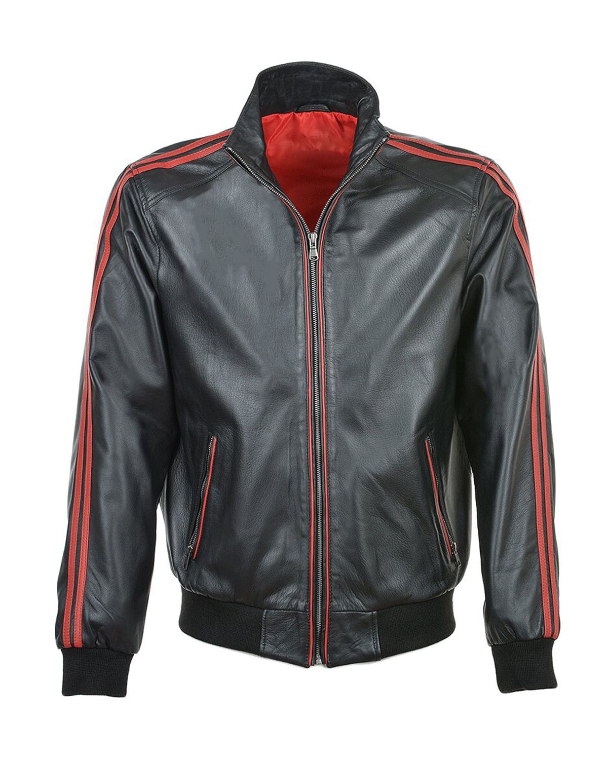 Men’s Bravo Bomber Leather Jacket – Rugged Military-Inspired Flight Jacket