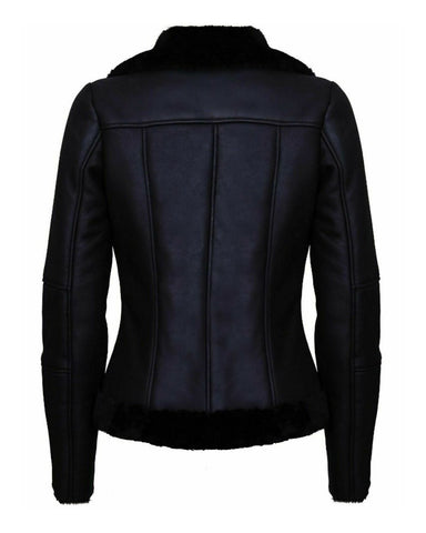 Women’s Riley Biker Leather Jacket – Premium Slim-Fit Modern Moto Jacket