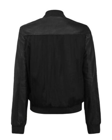 Ezra Bomber Leather Jacket – Modern Slim-Fit Urban Flight Jacket
