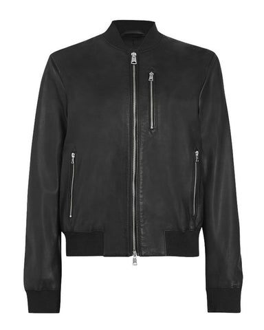 Ezra Bomber Leather Jacket – Modern Slim-Fit Urban Flight Jacket