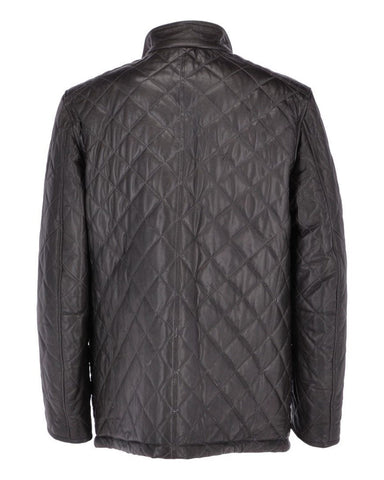 Women's Ronnie Quilted Leather Motorcycle Coat - Luxe Biker Layering Essential