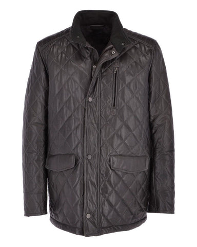 Women's Ronnie Quilted Leather Motorcycle Coat - Luxe Biker Layering Essential