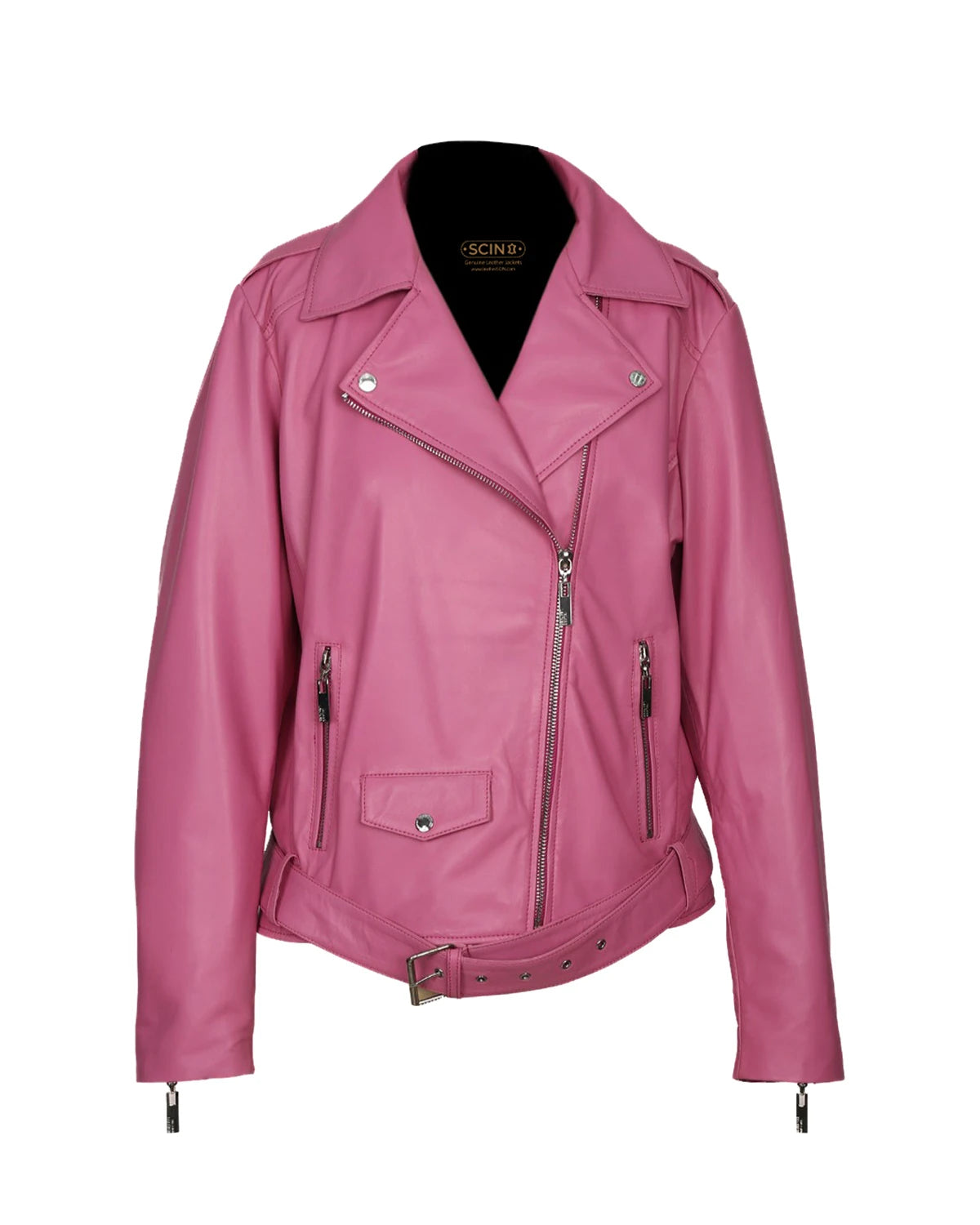 Women’s Siena Biker Leather Jacket – Premium Slim-Fit Heritage Moto Jacket